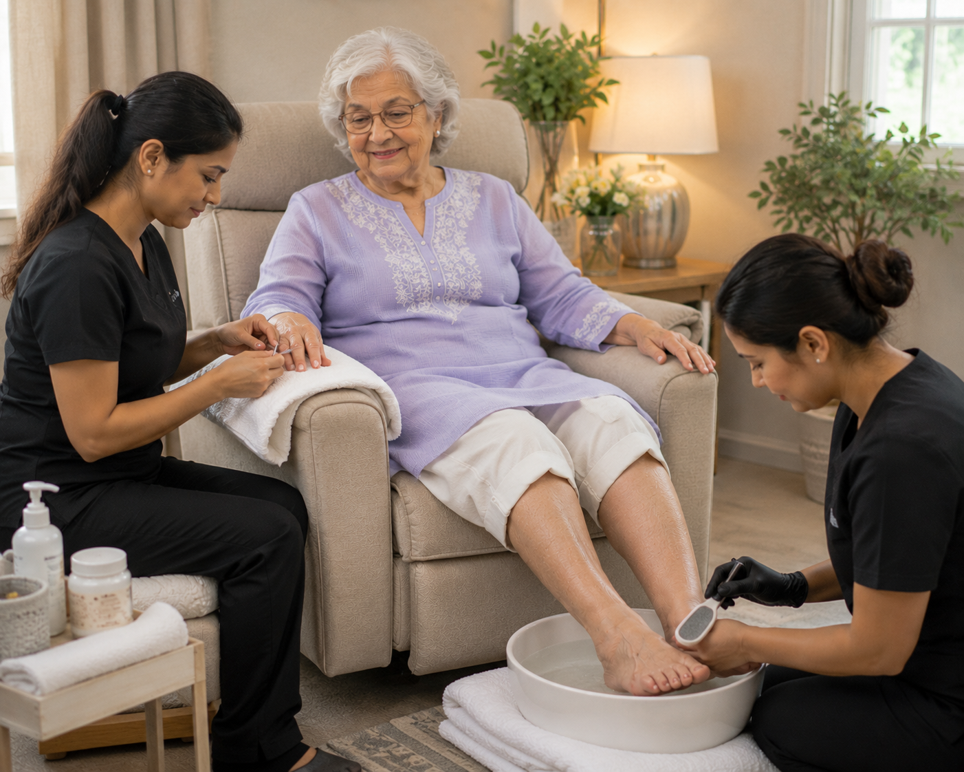 Manicure & Pedicure No Polish